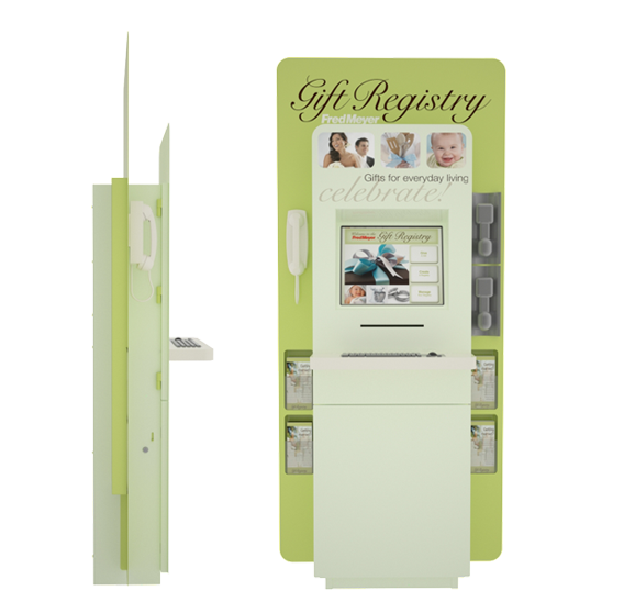 Custom Retail Kiosk Fred Meyer Gift Registry Kiosk by Olea
