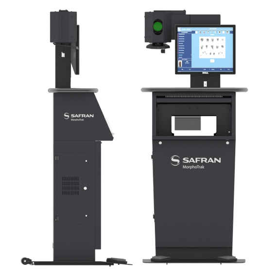 MorphoTrak Custom Selfservice Kiosk Olea Kiosks Inc.