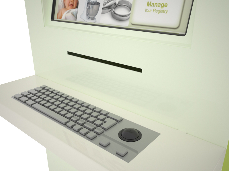 Custom Retail Kiosk Fred Meyer Gift Registry Kiosk by Olea