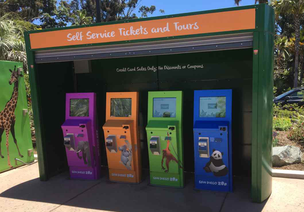 San Diego Zoo Outdoor Ticketing Kiosks