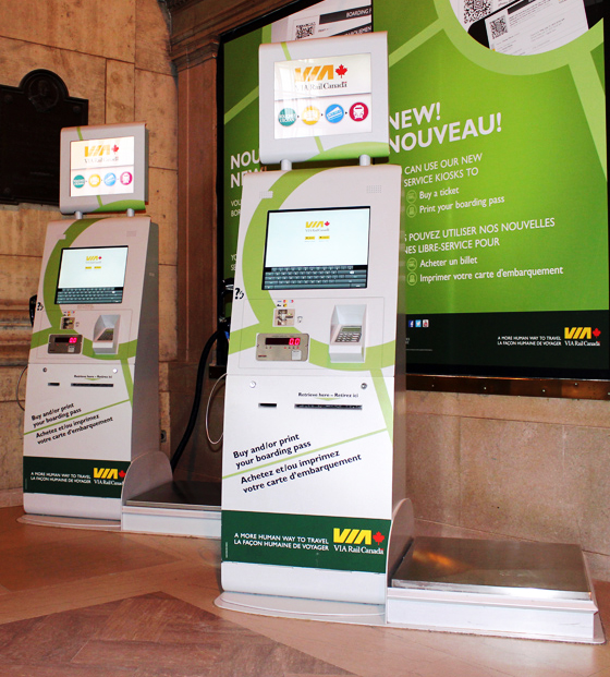 ViaRail - Branded Ticketing Kiosks