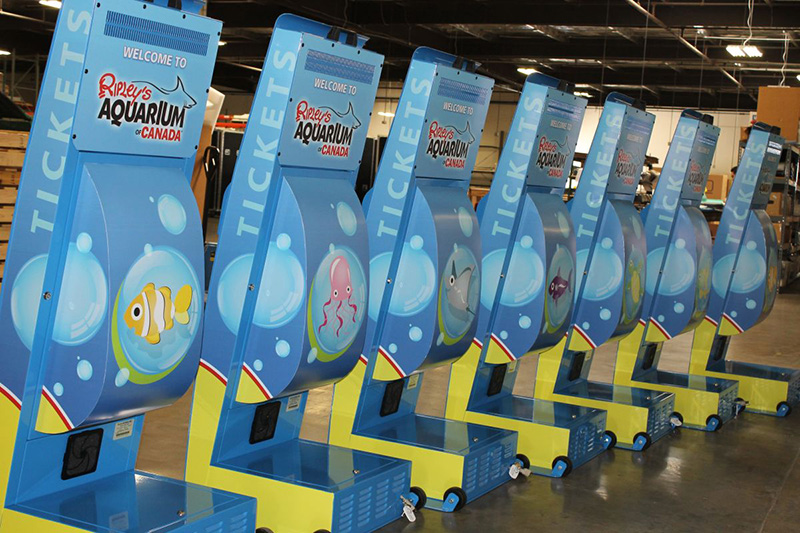 Custom Branding Self-Service Kiosks - Ripley's Aquarium Kiosk