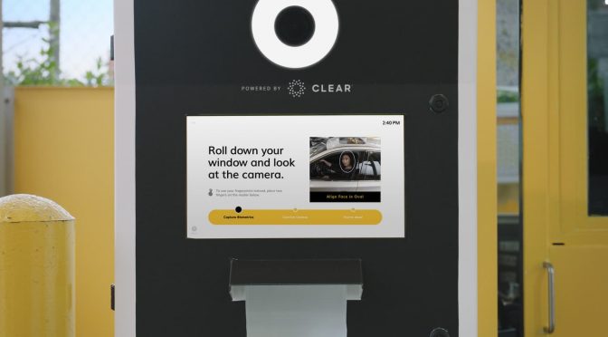 Hertz CLEAR Biometric Facial Recognition Kiosk