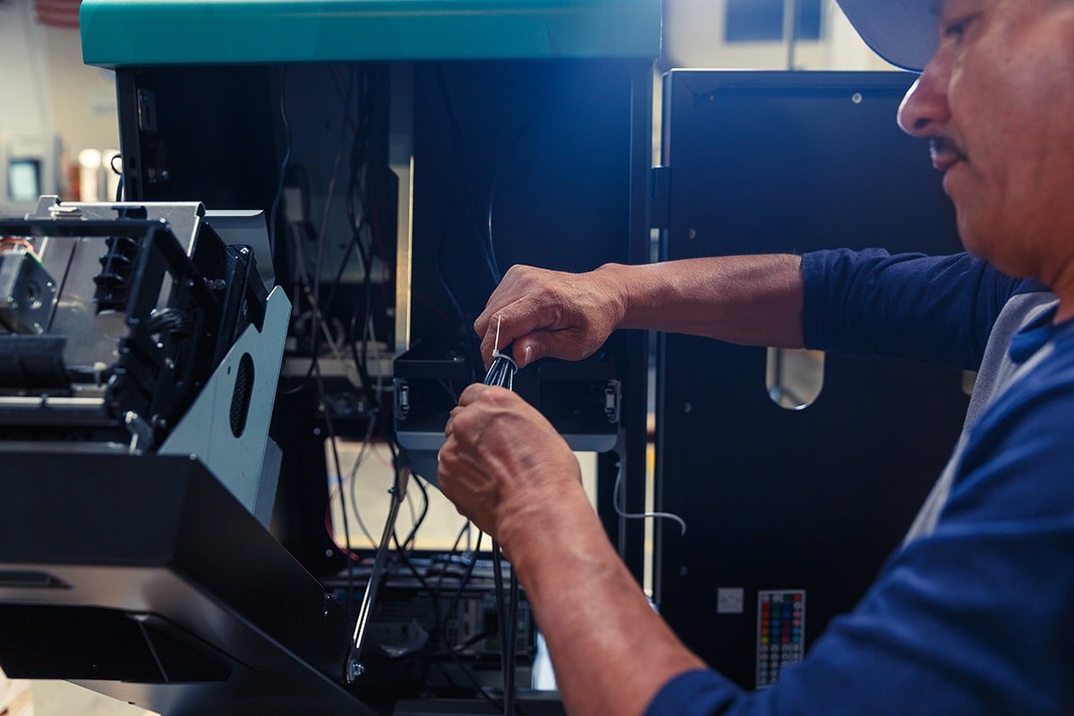 Technician Working at Olea