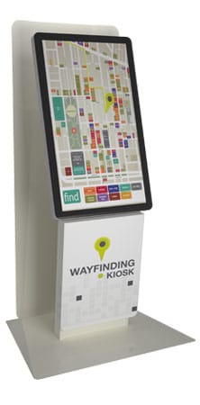 Milan P Backpanel Wayfinding Kiosk