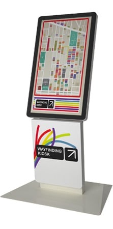 Milan P Wayfinding Kiosk