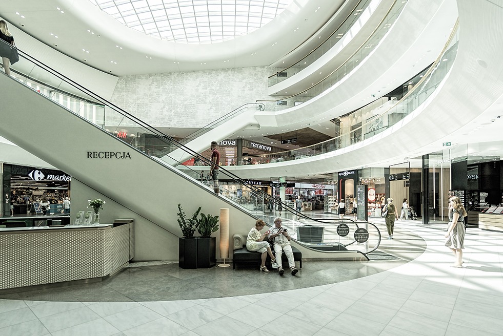 Interior of Shopping Center