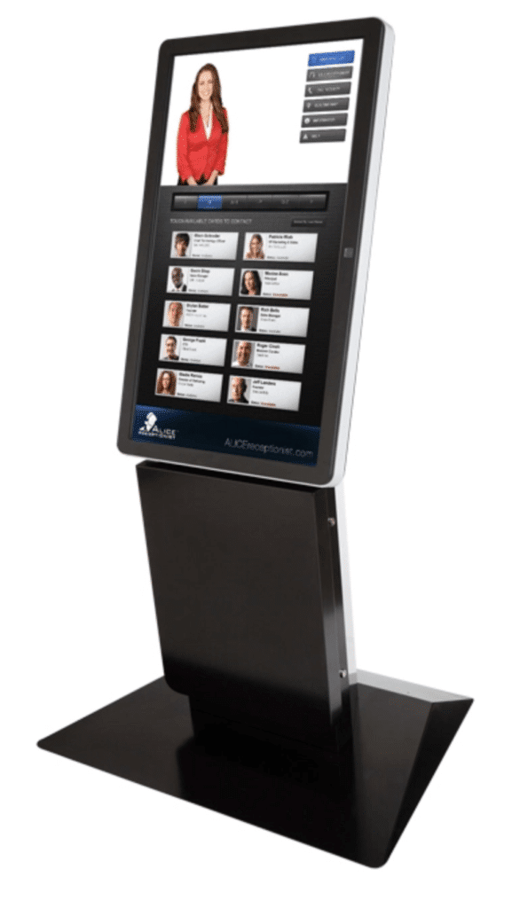 Virtual Receptionist Kiosk--a form of labor solution technology