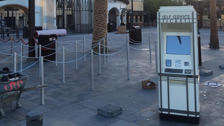 Outdoor Ticketing Kiosk at Universal Studios