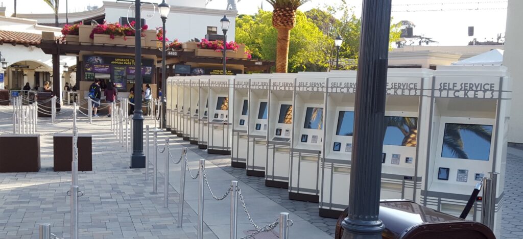 Self Service Tickets Kiosks at Universal Theme Park
