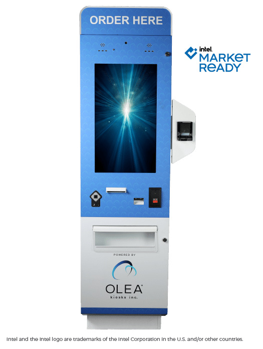 Olea Kiosks Front Side Blue Screen Intel