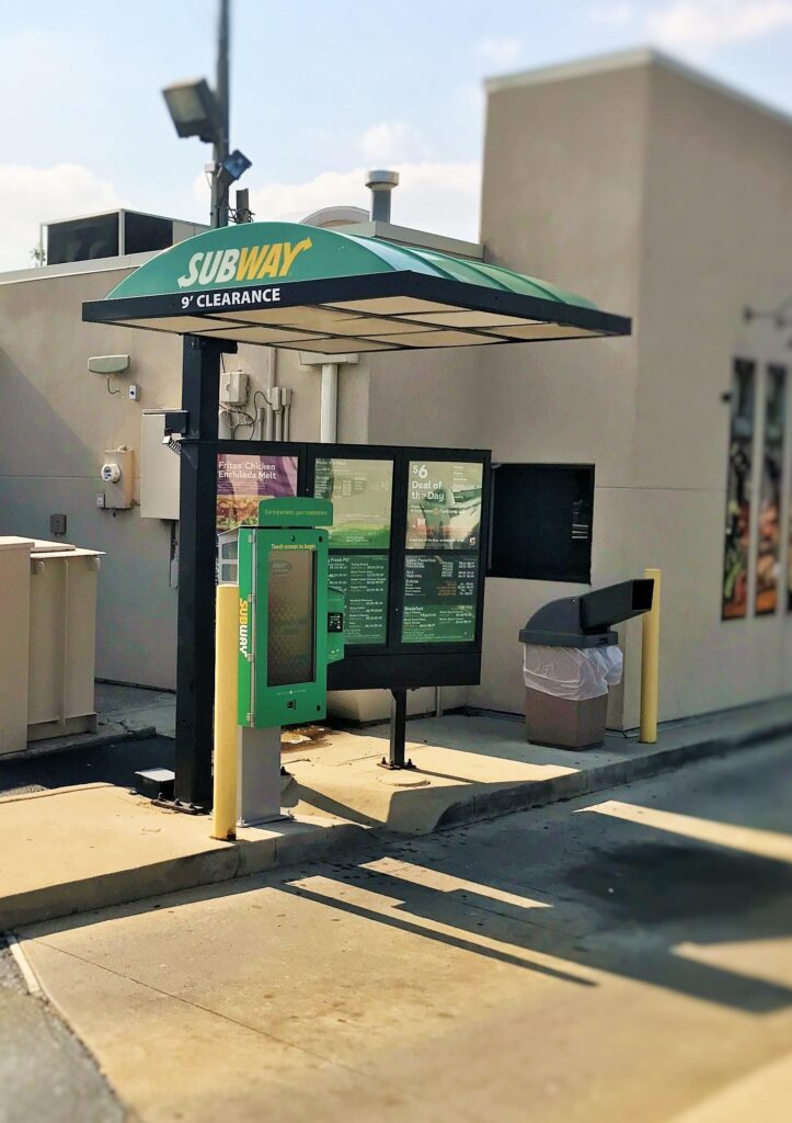 Subway Outdoor Food Ordering Kiosk