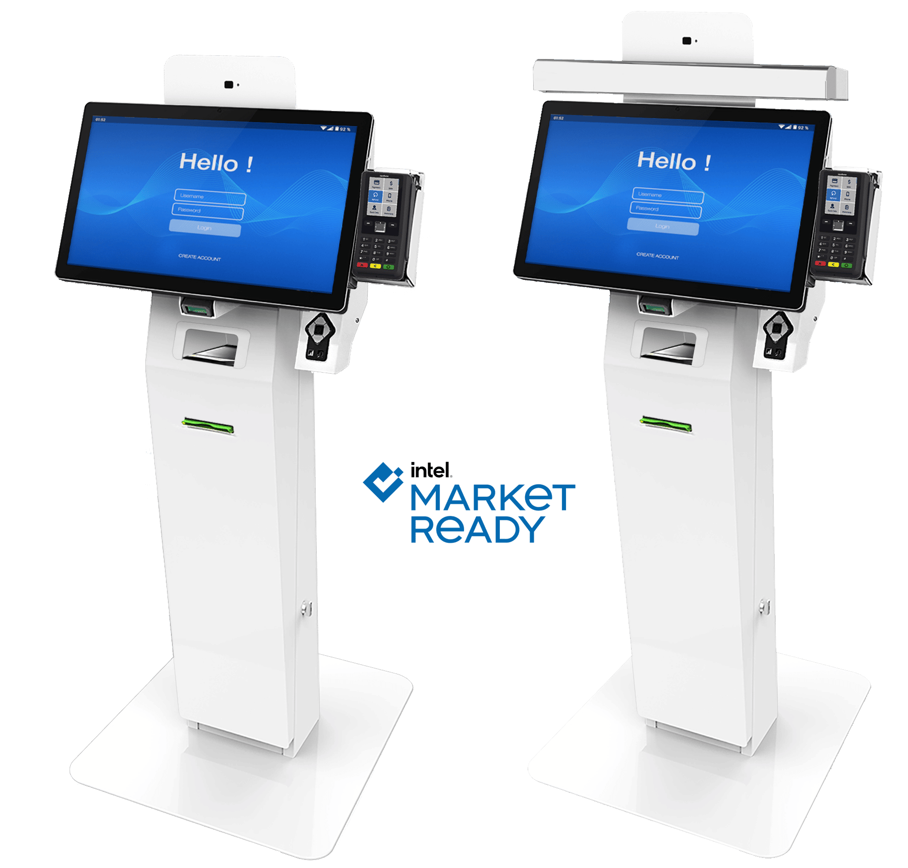 Austin healthcare kiosk side-by-side