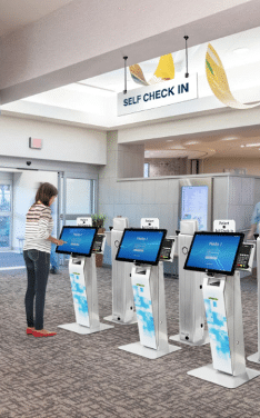 Self Check-In Kiosks-- a form of labor solution technology