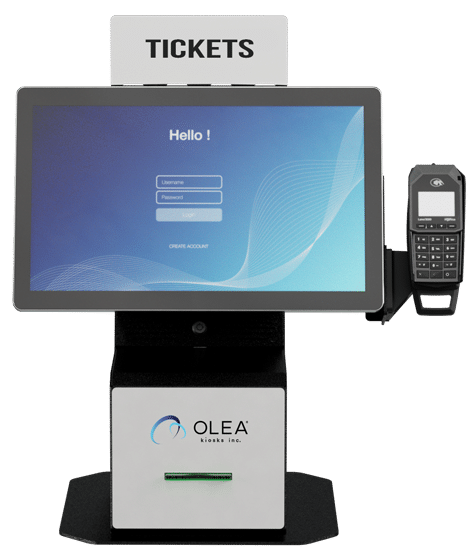 Landscape Kiosk for Ticketing