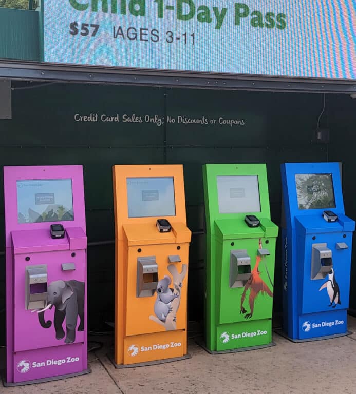 Colorful Kiosks at San Diego Zoo