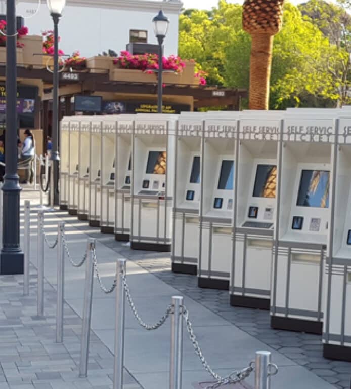 Kiosks at Universal Studios