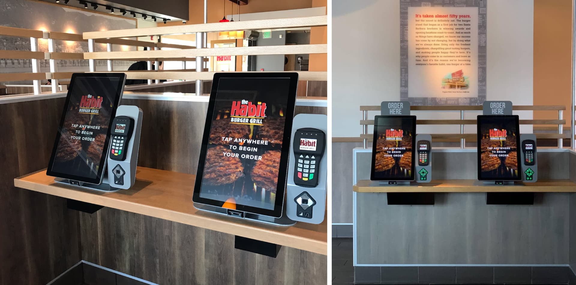 QSR Kiosks at The Habit Burger Grill