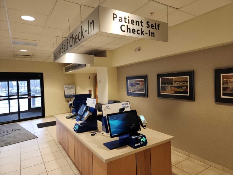 Patient Self Check-In Kiosks at Hosptial