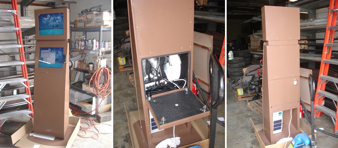 commercial outdoor kiosks