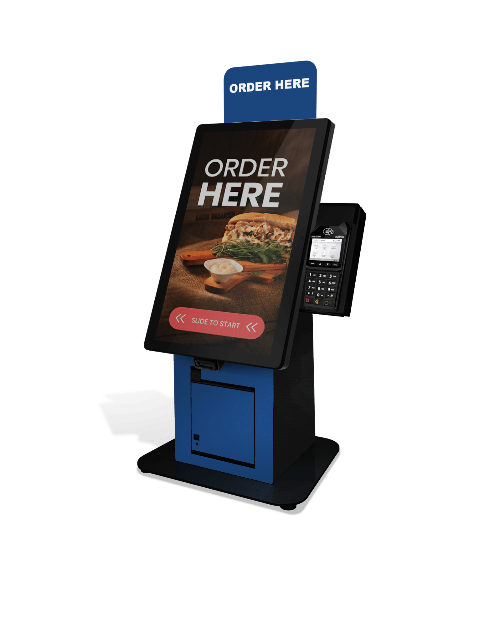 Santa Fe Self-Checkout DT Kiosk Blue