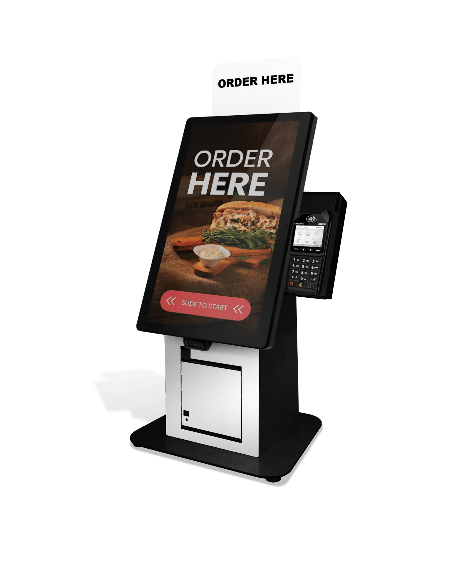 Santa Fe Self-Checkout DT Kiosk White