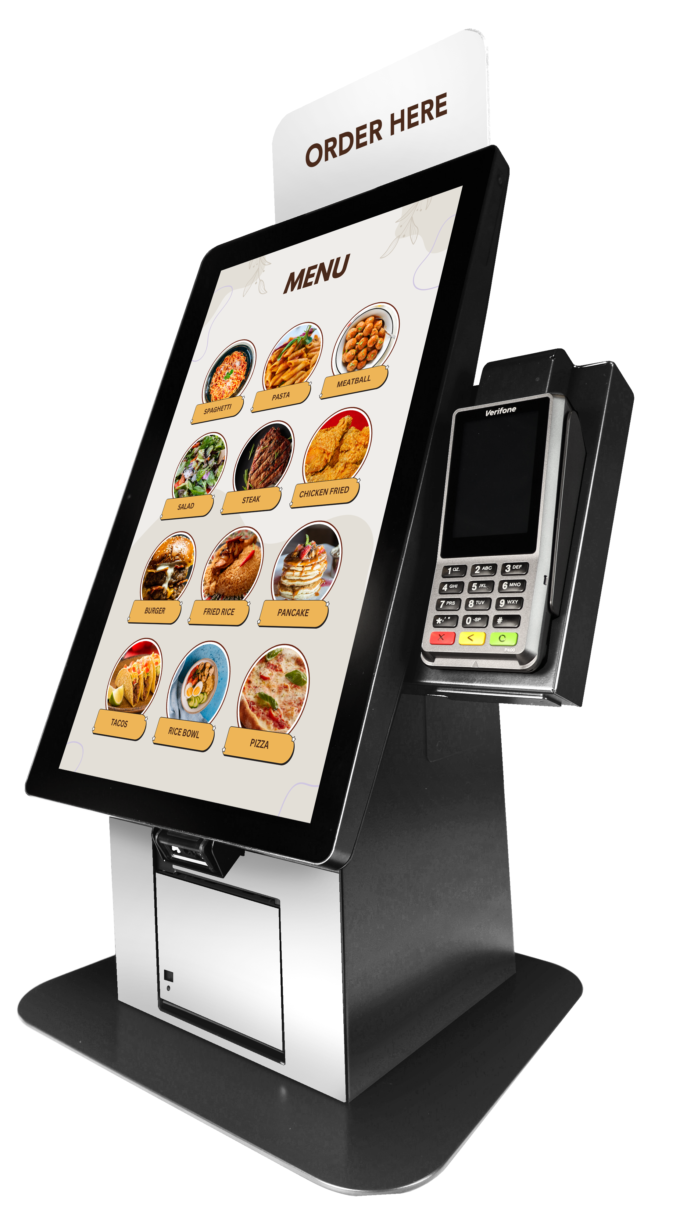 Santa Fe Self-Checkout Kiosk - DT QTR White