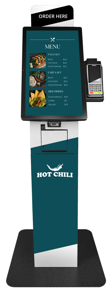 Santa Fe Self-Checkout Kiosk - Front White