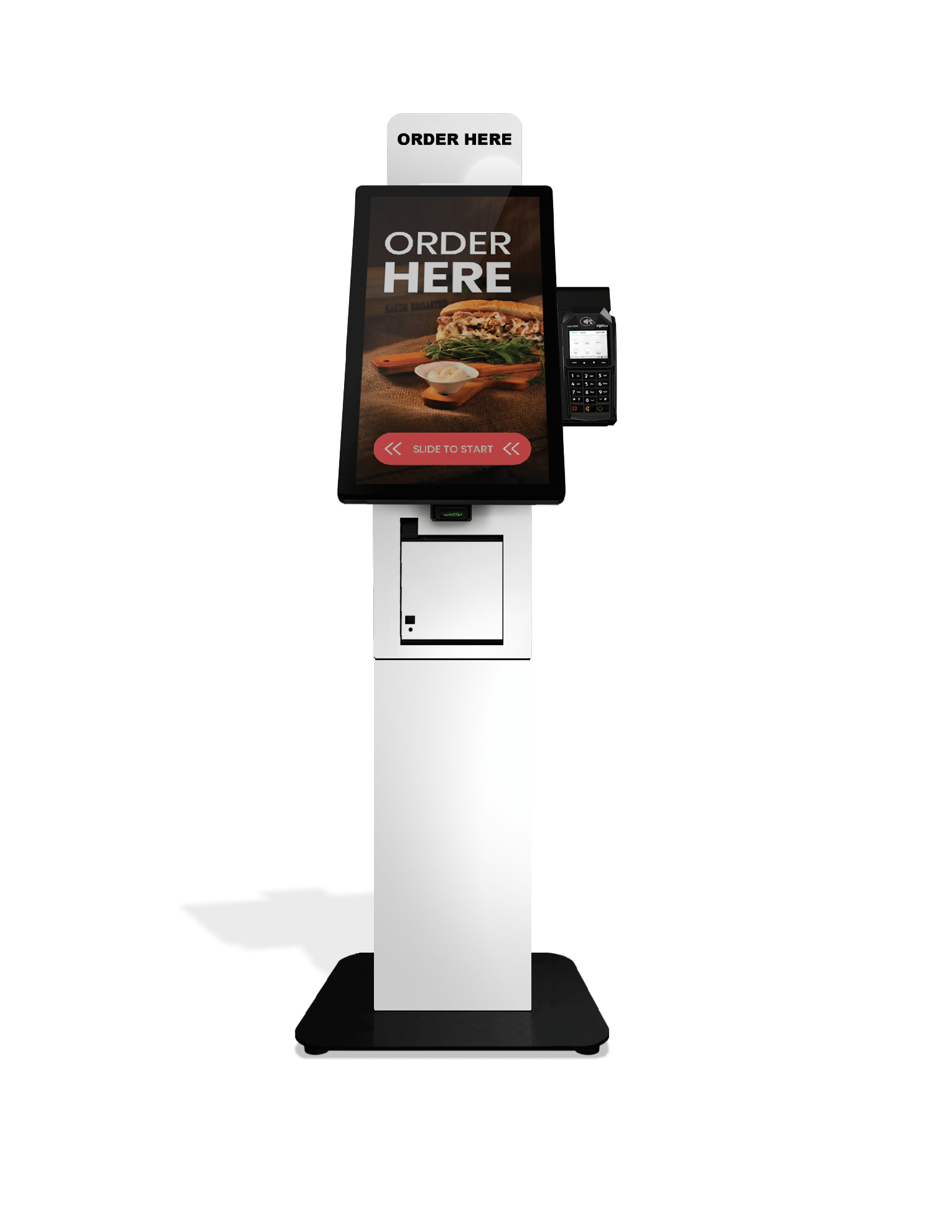 Santa Fe Self-Checkout FS Kiosk White