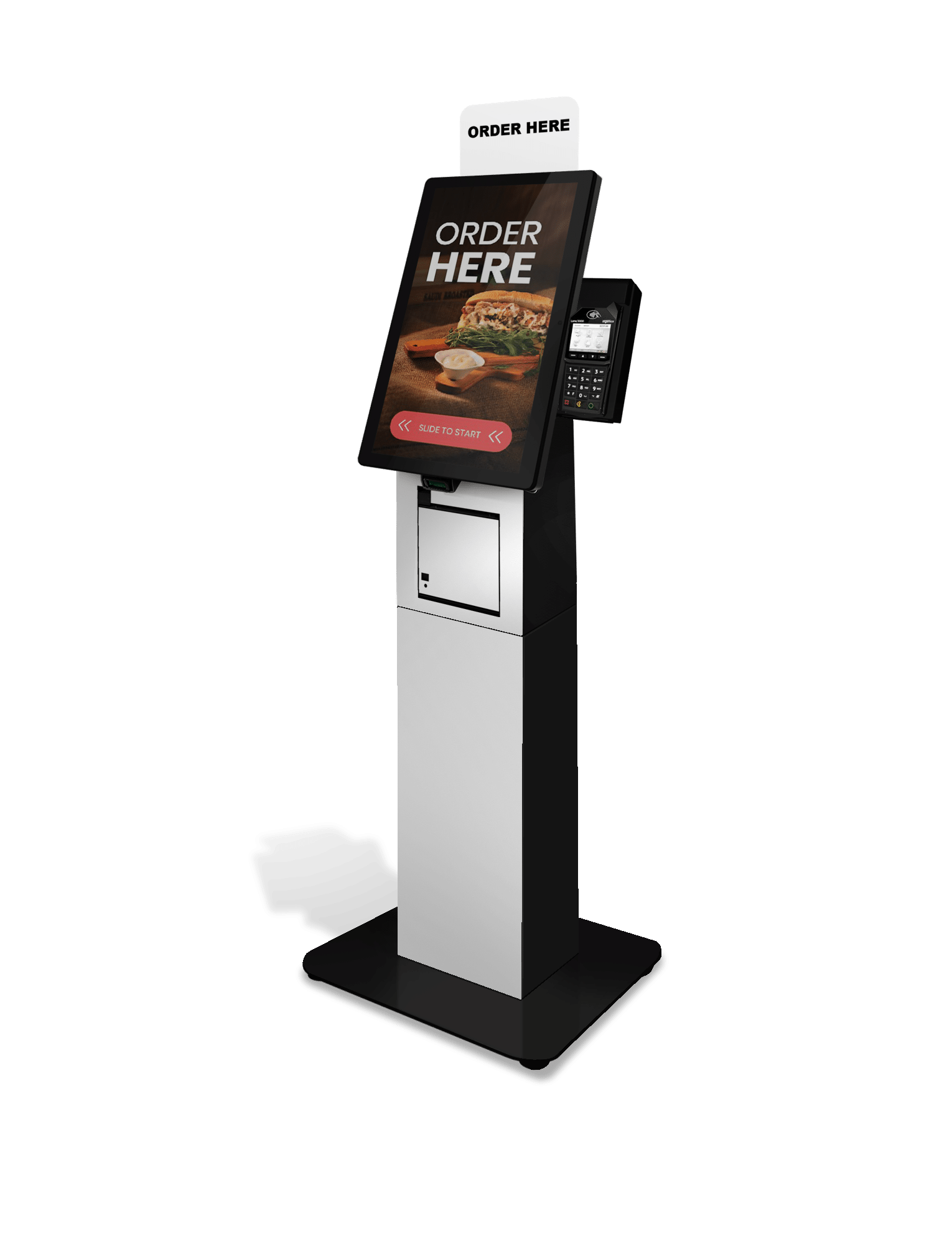 Santa Fe Self-Checkout FS Kiosk White